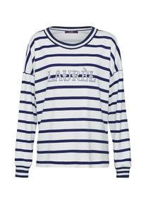 Laur&egrave;l LAUREL, Damen Sweatshirt '41004', Nachtblau / Wei&szlig;