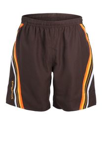 Kangaroos, Herren Badeshorts, Schoko / Orange / Weiß