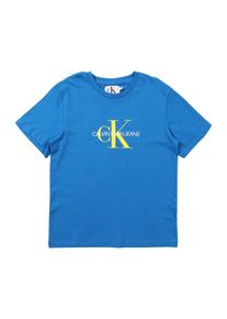 Calvin Klein Jeans, Shirt 'MONOGRAM LOGO', Royalblau / Gelb