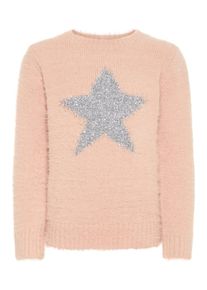 name it, M&auml;dchen Pullover, Rosa / Silber