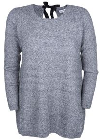 Zhenzi, Damen Strickpullover 'BILBOE', Grau