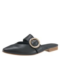 Heine, Damen Sabot, Schwarz