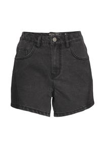 Noisy may, Damen Shorts 'CUTLINE', Black Denim