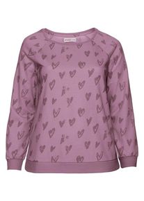 sheego Casual, Damen Sweatshirt, Helllila / Rosé