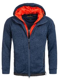 INDICODE JEANS, Herren 'Gaspard', Navy / Orangerot