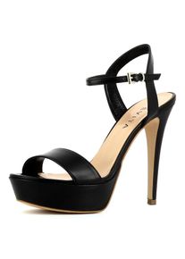 Evita, Damen Sandalette, Schwarz