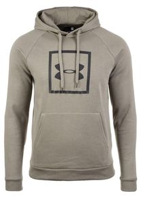 Under Armour, Herren Kapuzenpullover 'Rival', Oliv / Schwarz