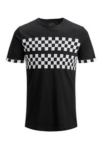Jack & Jones JACK & JONES, Herren T-Shirt, Schwarz / Weiß