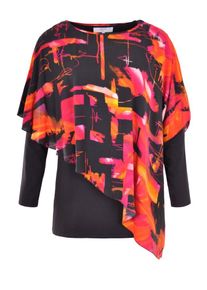 NAVIGAZIONE, Damen Shirt 'Pi&ugrave;', Orange / Pink / Schwarz