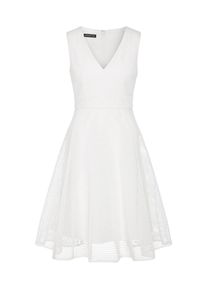 Apart, Damen Cocktailkleid mit blickdichtem Futter, Perlweiß