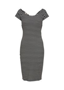 Esprit, Damen Kleid, Schwarz / Weiß