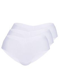 Sassa Mode Sassa, Damen Pant Seamless 'LASER-CUT-PANT', Weiß
