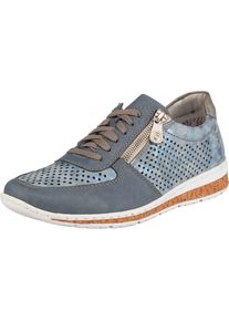 Rieker, Damen Sneaker, Taubenblau / Hellblau