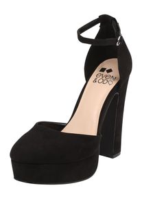 Even & Odd Even&odd, Damen Heels in Satin-Optik, Schwarz