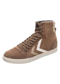 Hummel, Herren Sneaker 'Slimmer Stadil Duo Oiled', Braun / Wei&szlig;