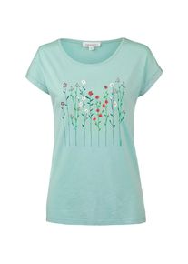 armedangels, Damen T-Shirt, Pastellgrün / Rubinrot