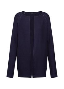 Véro Moda VERO MODA, Damen Strickjacke 'VMNO NAME POINTELLE LS OPEN CARDIGAN', Nachtblau