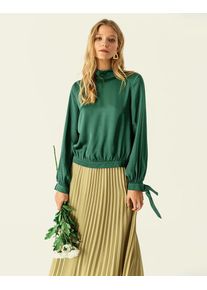 IVY & OAK IVY & OAK, Damen Bluse 'Bow Sleeve', Smaragd