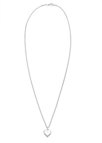 Diamore, Damen Kette 'Herz', Silber / Weiß