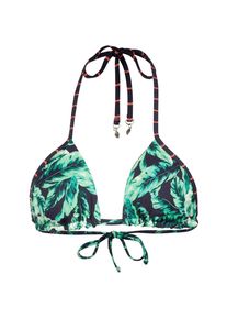 Maui Wowie, Damen Bikinitop, Blau / Grasgrün