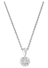 Christ, Damen Diamonds Kette, Silber