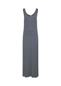 Vila, Damen Maxikleid 'Deana', Blau / Weiß