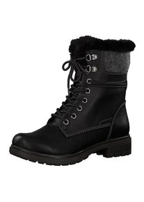Tamaris, Damen Winterstiefeletten, Dunkelgrau / Schwarz / Silber