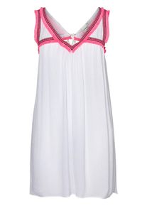 JUNAROSE, Damen Gewebtes Kleid, Pink / Weiß