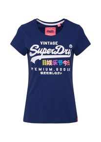 Superdry, Damen T-Shirt, Navy / Wei&szlig;