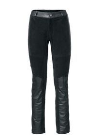 Heine, Damen Lederhose, Schwarz