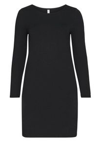 sheego Casual, Damen Basic Kleid, Schwarz