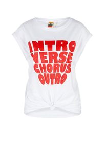 Q/S Designed By, Damen Shirt, Rot / Wei&szlig;