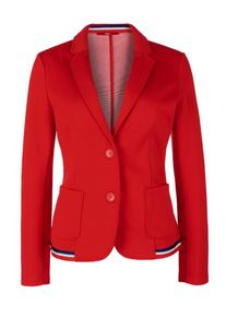 s.Oliver RED LABEL, Damen Blazer, Nachtblau / Rot / Silber / Weiß