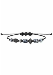 CAI Caï, Herren Armband 'nautic traveller', Schwarz / Silber