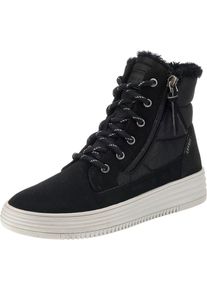 Esprit, Damen Winterstiefeletten 'LUNI', Schwarz / Wei&szlig;