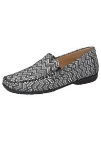 Sioux, Damen Slipper 'Cortizia-705-XL', Schwarz / Weiß