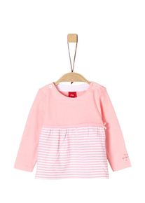 s.Oliver Junior, Mädchen Langarmshirt, Hellpink / Weiß