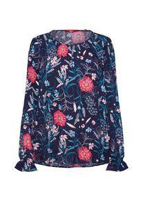 s.Oliver RED LABEL, Damen Bluse, Nachtblau / Mischfarben