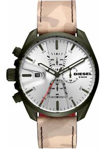 Diesel, Herren Chronograph 'MS9 CHRONO, DZ4472' (Set, 2 tlg.), Beige / Braun / Dunkelgrün