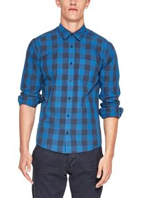 s.Oliver RED LABEL, Herren Hemd, Nachtblau / Himmelblau