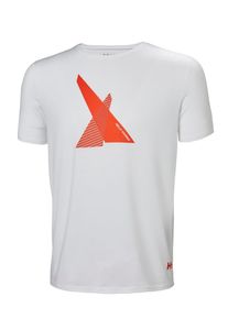 Helly Hansen, Herren T-Shirt, Dunkelorange / Weiß