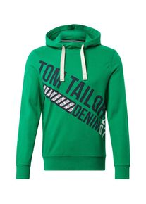 Tom Tailor Denim, Herren Sweatshirt, Navy / Gr&uuml;n / Wei&szlig;