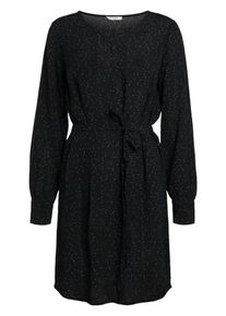 Pieces, Damen Kleid, Blau / Schwarz