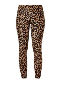 S.Oliver Active, Damen Tights, Hellbraun / Schwarz