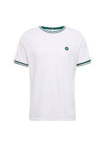 Jack & Jones JACK & JONES, Herren Shirt 'JCOHEMING TEE SS CREW NECK', Dunkelgr&uuml;n / Wei&szlig;