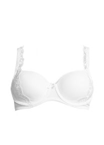 Lascana, Damen Schalen-BH, Weiß