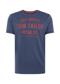 Tom Tailor, Herren T-Shirt, Blau