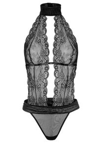 Lascana, Damen Stringbody, Schwarz