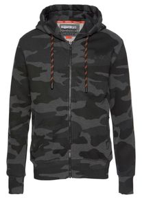 Superdry, Herren Sweatjacke, Grau / Basaltgrau
