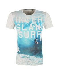 s.Oliver RED LABEL, Herren T-Shirt, Blau / Perlwei&szlig;